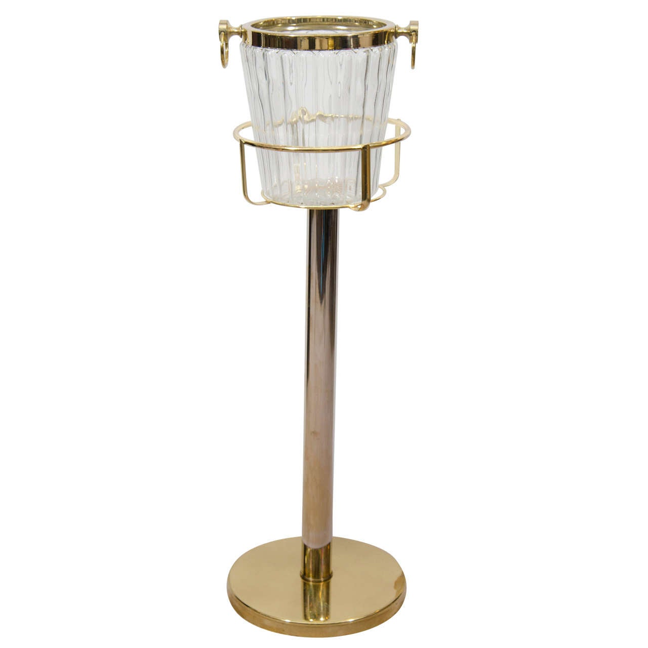 Ice Bucket Champagne Bucket and Brass Stand at 1stDibs vintage