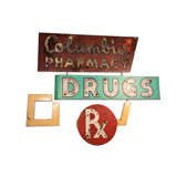 Vintage Drugs Sign