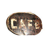 Rustic Cafe Sign