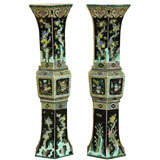 Porcelain Vases Famille Noir