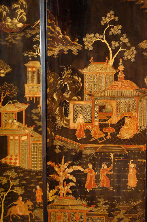 8 Panel Chinese Coromandel Screen 1