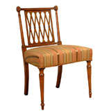 Set of 4 Regency Fruitwood Dining chairs