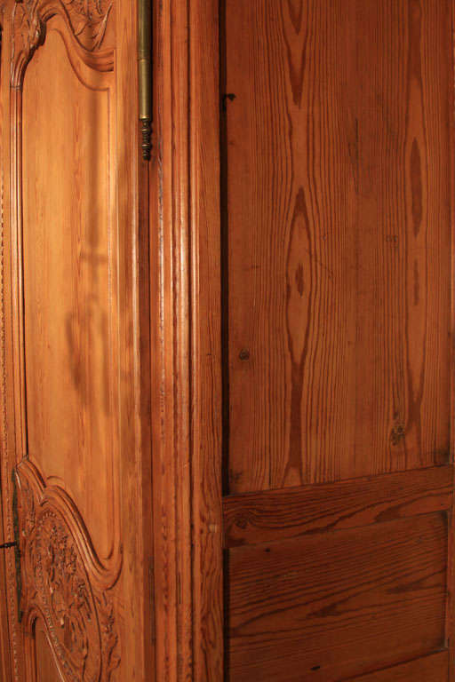 French Pine Marriage Armoire For Sale 5