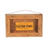 Retro Electric Fence Sign