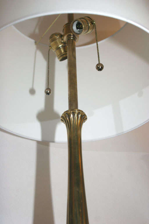 Patinated  Table Lamp Art Deco patinated brass Austria 1920's For Sale