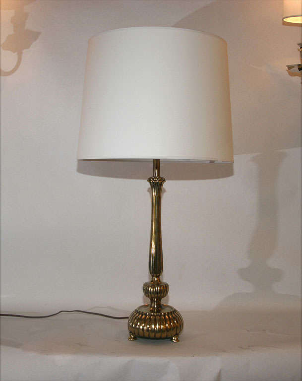 Austrian  Table Lamp Art Deco patinated brass Austria 1920's For Sale