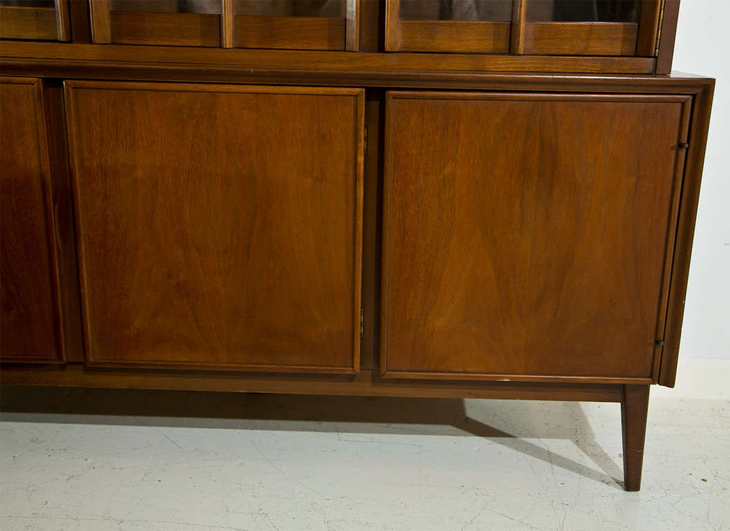 Mid-20th Century Rare Danish Modern Teak Breakfront or Sideboard