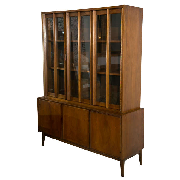 Rare Danish Modern Teak Breakfront or Sideboard