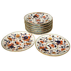 Set of 8 Chamberlain Wercester Imari Dessert Plates*