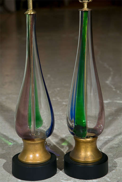 Colored Hand Blown Glass Tear Drop Shape Lamp

Please note that there is only one available; price reflected below.