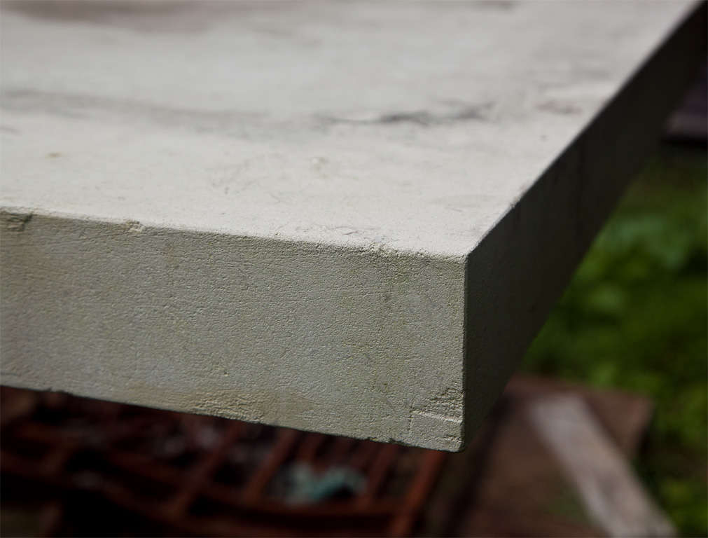 Colossal Portland Stone Table In Excellent Condition In Woodbury, CT