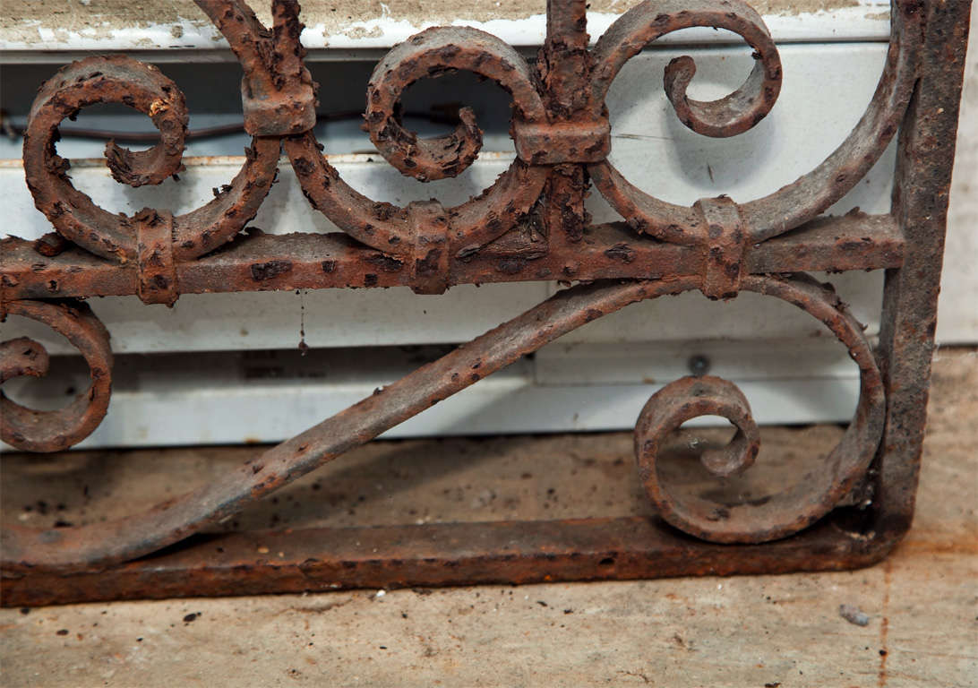 Monogrammed Wrought Iron English Garden Gate at 1stDibs