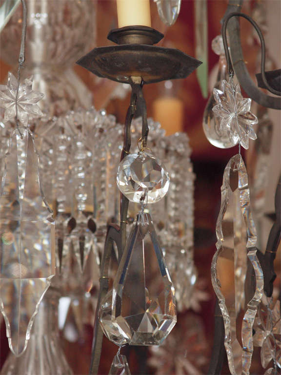 Period Louis XIV Bronze And Crystal Chandelier 2