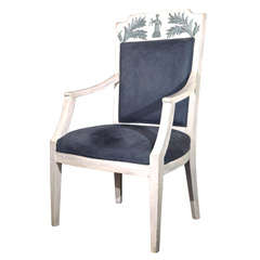 Swedish Painted "Judge's" Chair, c. 1830