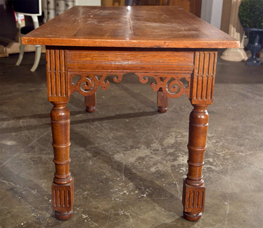 Flemish Oak Table, C. 1840 2