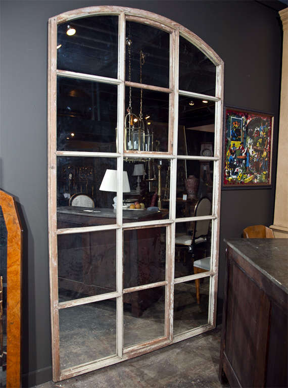 Belgian arched window frame, late 19th century