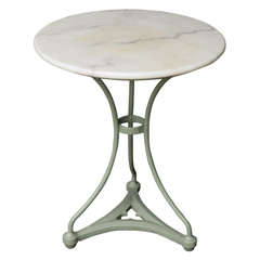 French Belle Epoque Cast Iron Bistro Table