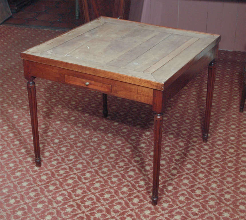 Louis XVI Period Walnut Games Table For Sale 3