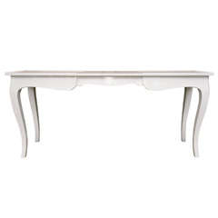 White Lacquered Console Table White Lacquered Console Table