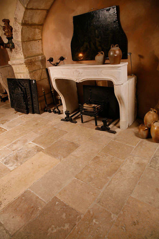 Antique French limestone Burgundian tiles. We offer them in different color shades. Slabs of over 200 or 300 years old in our collection.

Depending on the lot, the prices are between €275 and €450 per sqm.