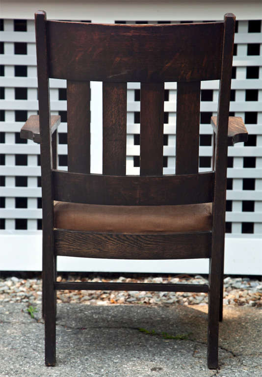 Antique Heywood Wakefield Blue Label Oak Side Chairs For Sale 1