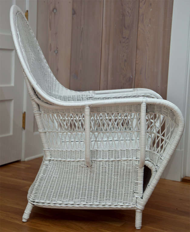 Antique Deco Wicker Chairs For Sale 1