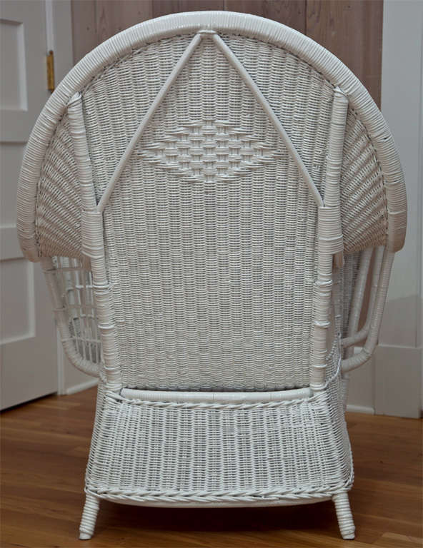 Antique Deco Wicker Chairs For Sale 2