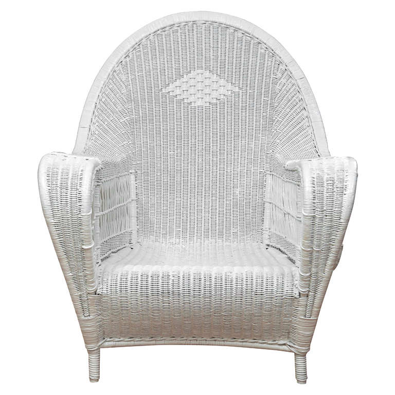 Antique Deco Wicker Chairs For Sale