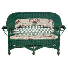 Antique Willow Settee