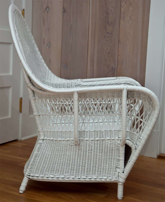 Antique Deco Wicker Chairs For Sale at 1stDibs