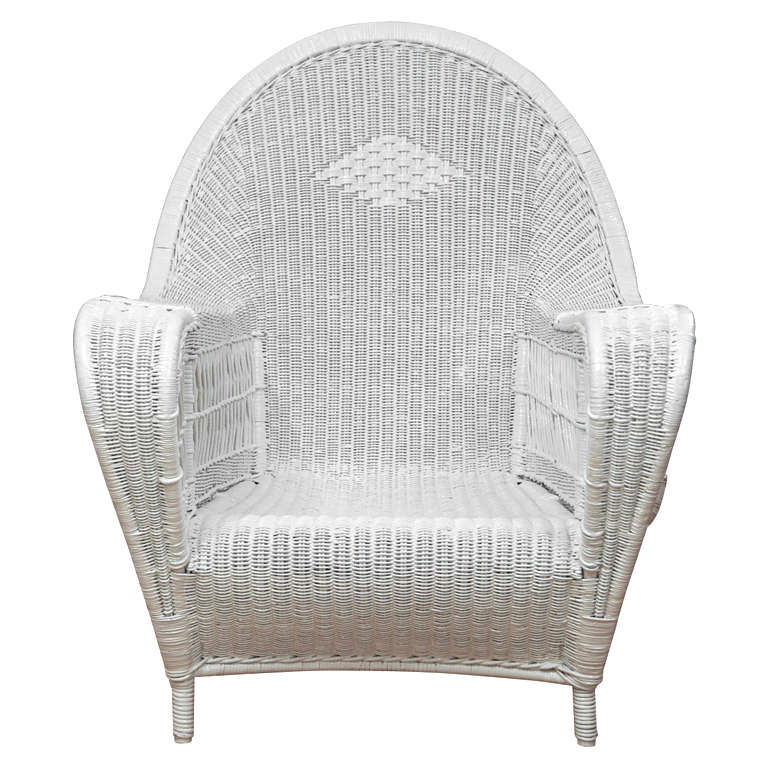 Antique Deco Wicker Chairs For Sale at 1stDibs