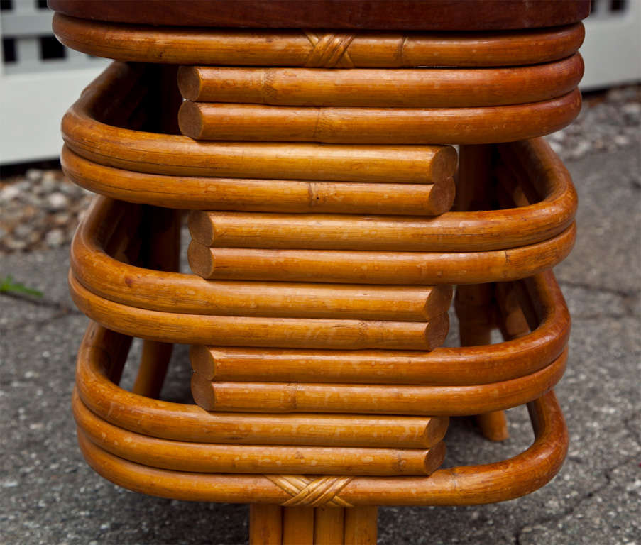 Rattan End Table at 1stDibs