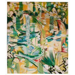 large oil on canvas titled Abundance 9