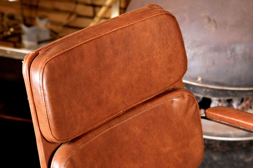 Belgian Cognac leather deskchair