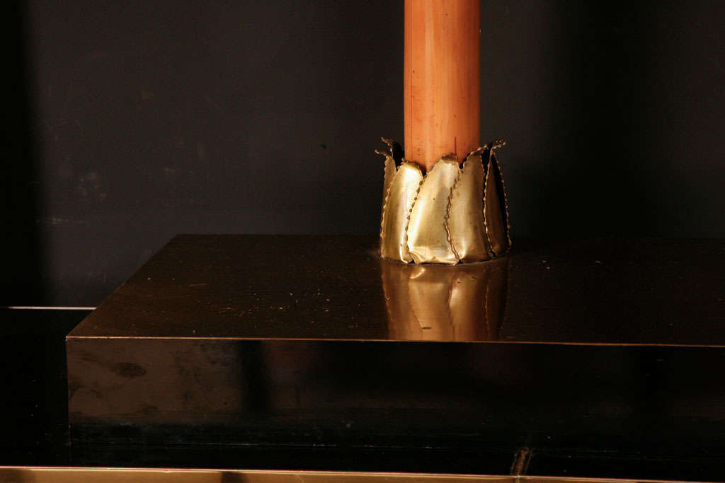 Maison Jansen Set of Copper and Bamboo Palm Trees In Excellent Condition In Amsterdam, NL