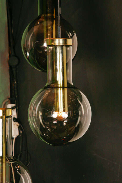 Mid-Century Modern Huge Raak Ceiling Mount Cascade lamp For Sale