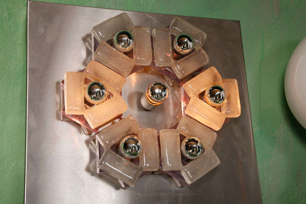 Large Wall Light Sculpture by Angelo Brotto