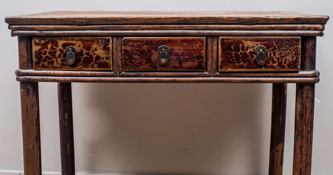 19th Century Small Three-Drawer Desk or Console In Excellent Condition In Washington, DC