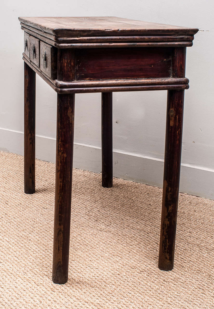 19th Century Small Three-Drawer Desk or Console 1