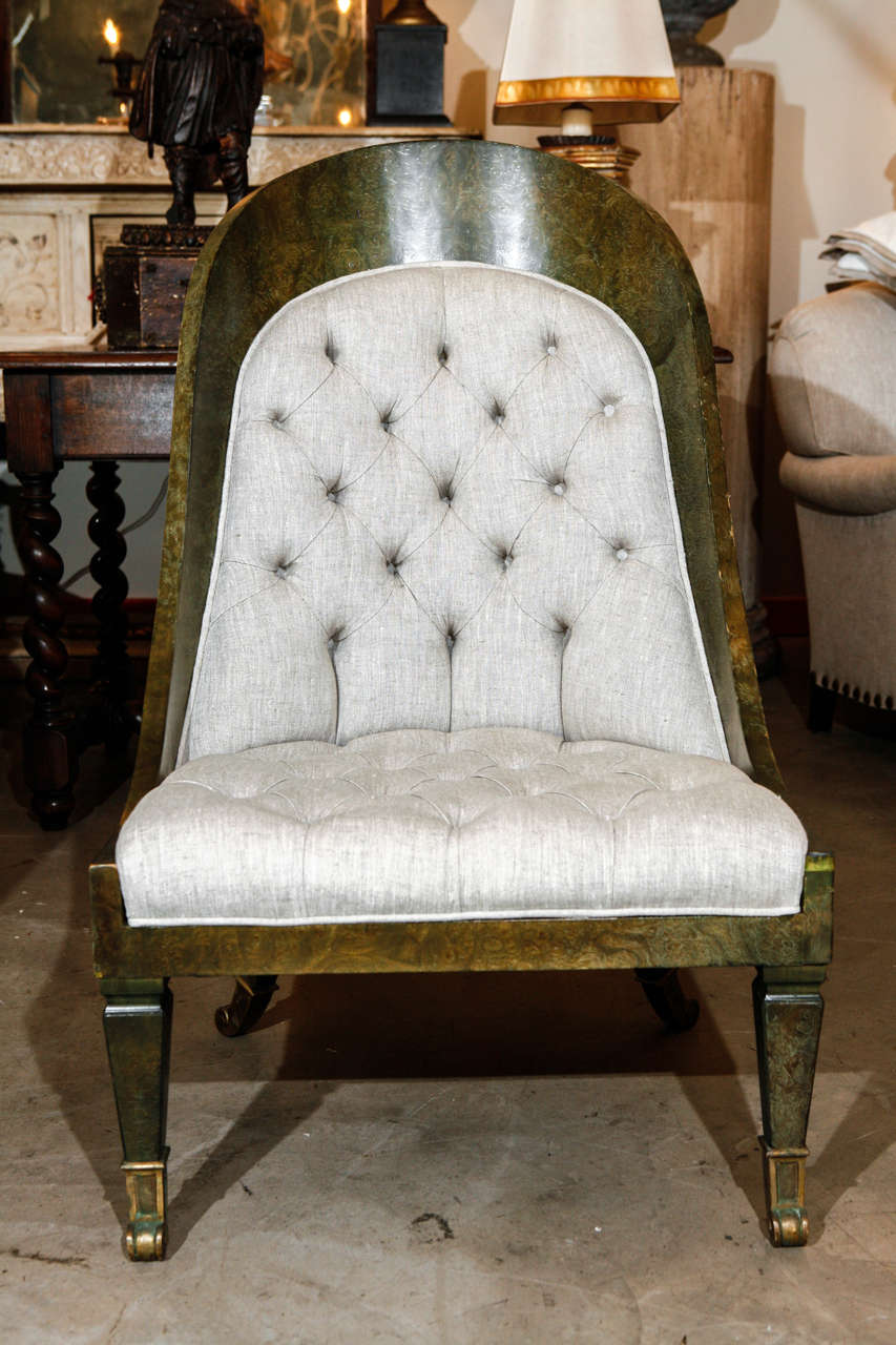Tufted Slipper Chair