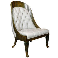 Tufted Slipper Chair