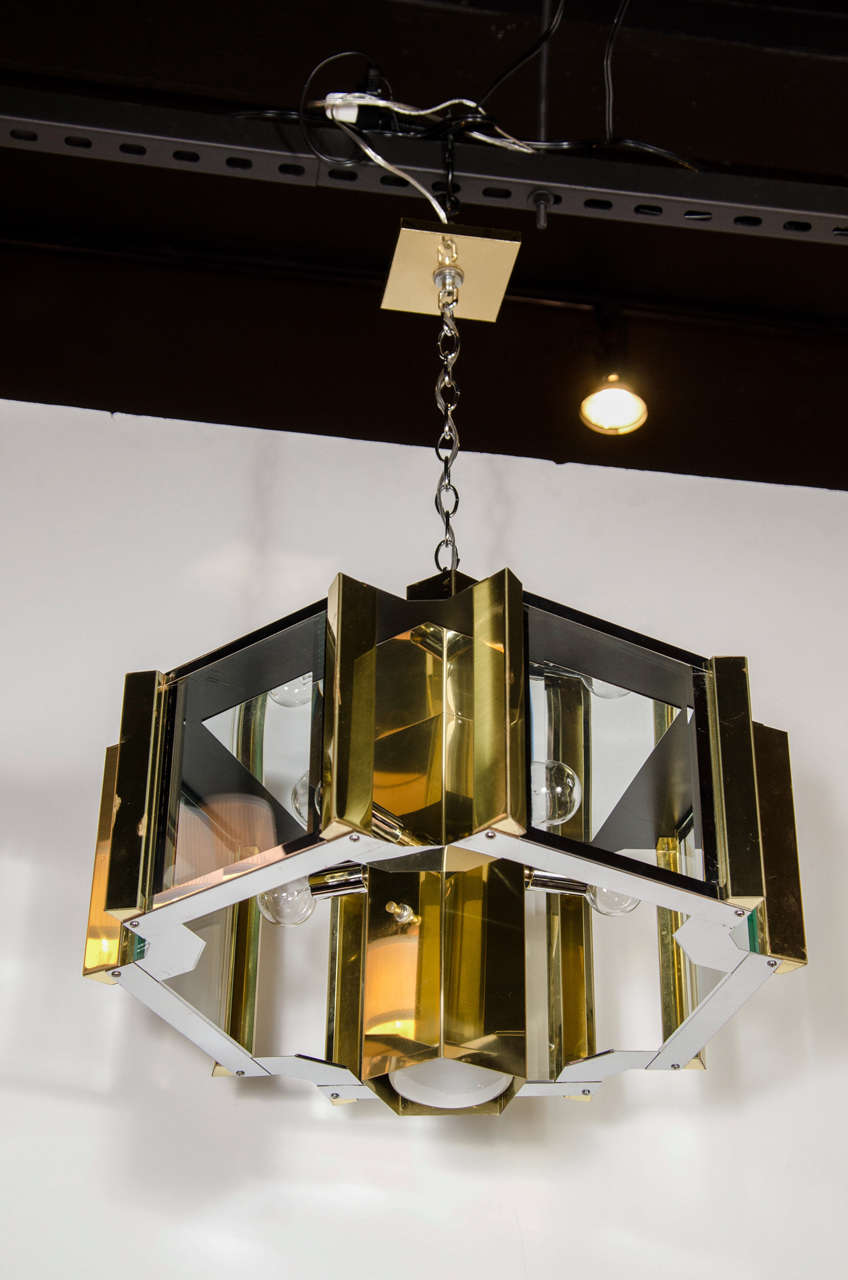 Mid-Century Modernist Chandelier Designed by Frederick Raymond
