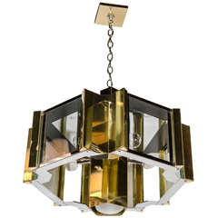 Vintage Mid-Century Modernist Chandelier Designed by Frederick Raymond