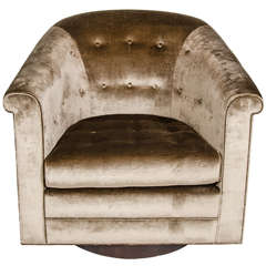 Mid-Century Modernist Swivel Chair by Milo Baughman