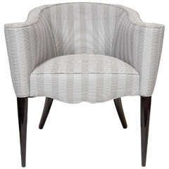 1940s Scroll Arm Design Chair by Grosfeld House