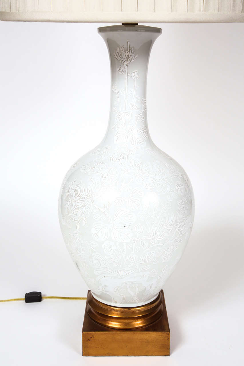 Celedon Urn Lamp For Sale 4