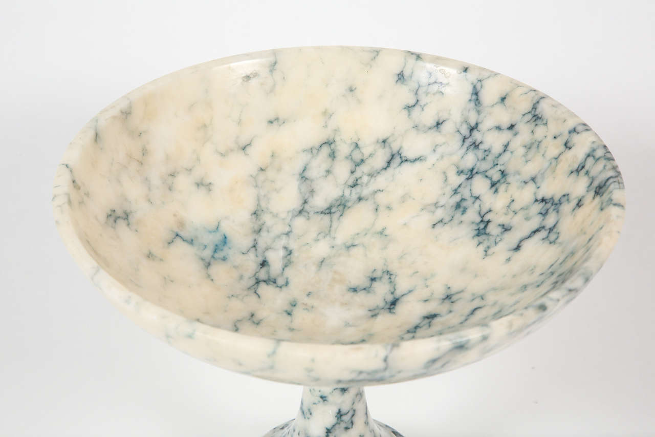 20th Century Marble Pedestal Bowl