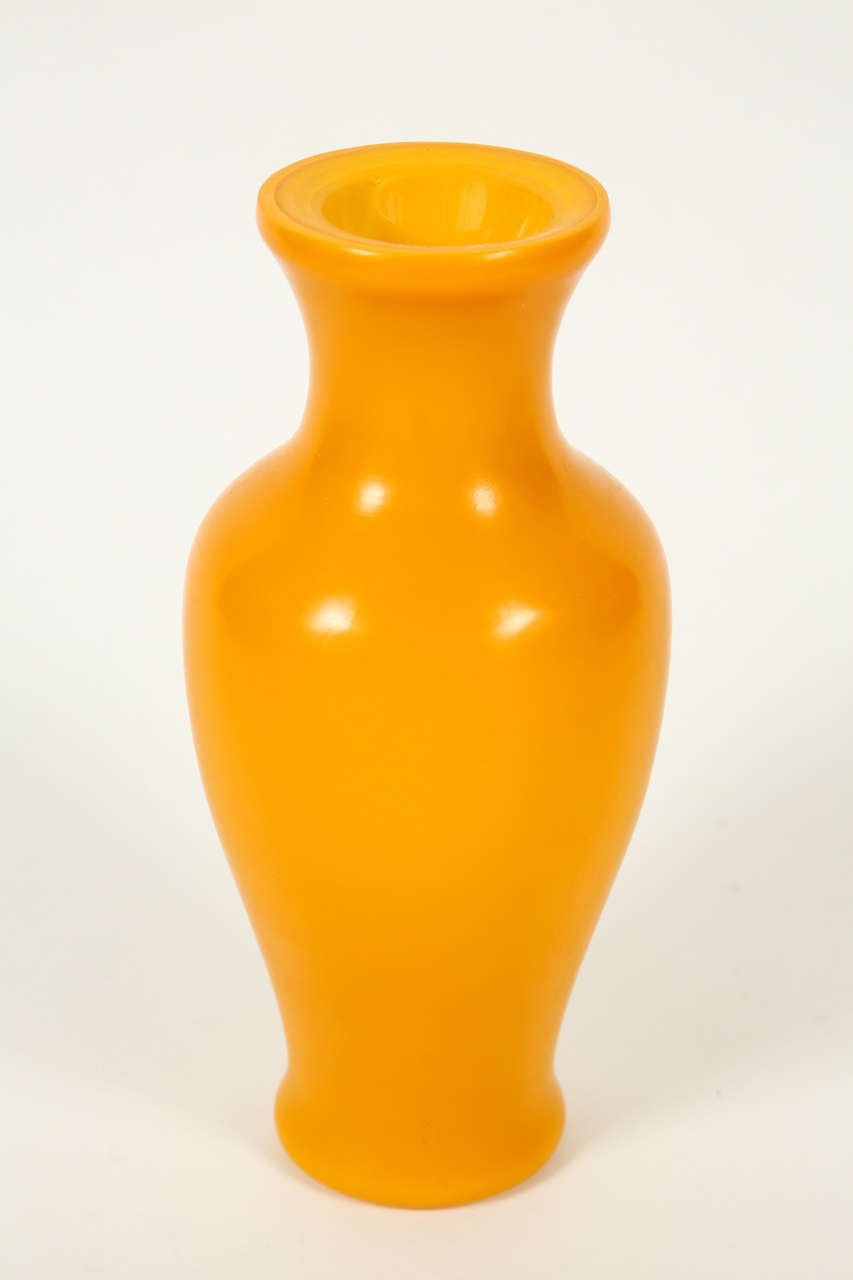 Pair of Yellow Peking Vases at 1stdibs