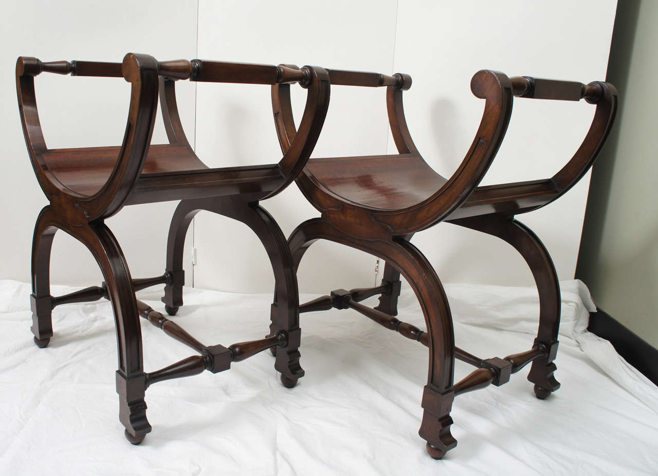 Pair Victorian Style Stools