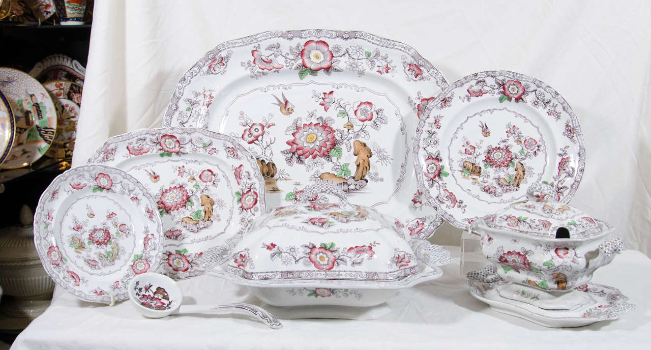  Large Victorian Dessert Service Made in England circa 1870 3